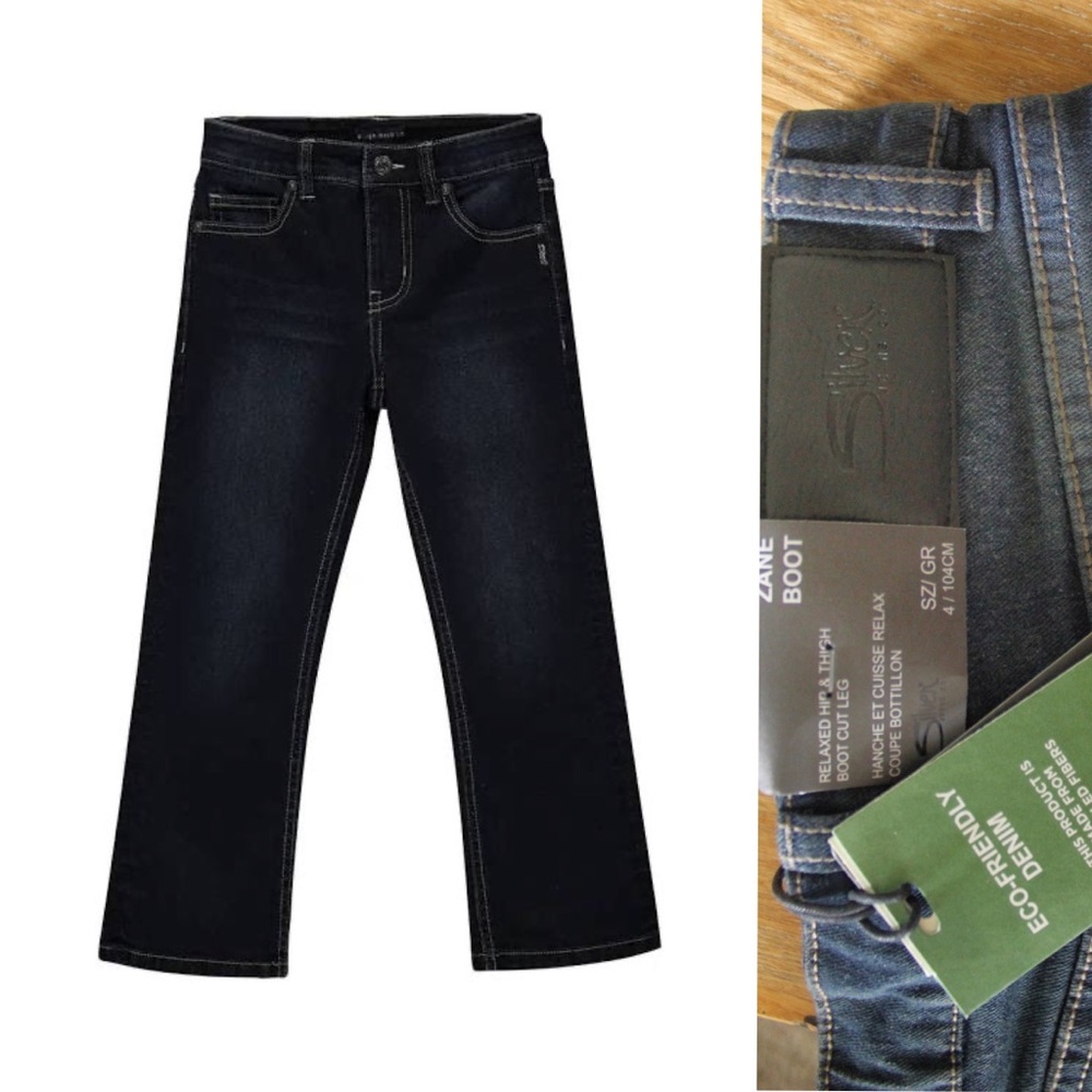 Silver Jeans & Co. NEW Boys Zane Bootcut Indigo Wash Jeans Size 4 - Picture 2 of 6